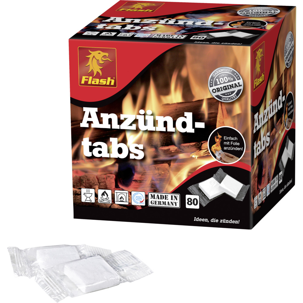 Flash Paraffin Tabs 80 Stück image number 0
