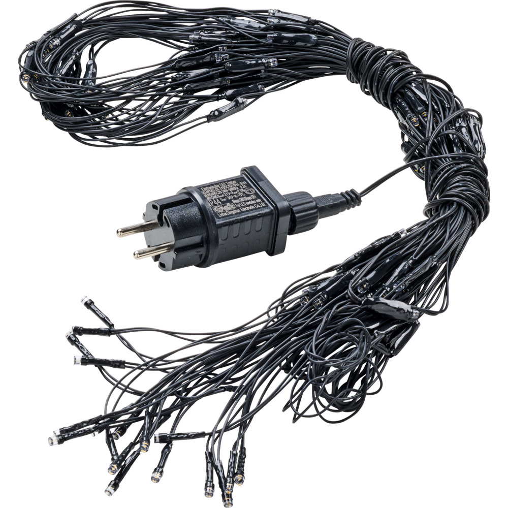 LED-Lichternetz 2 x 1 m mit 160 LEDs warmwei&szlig;