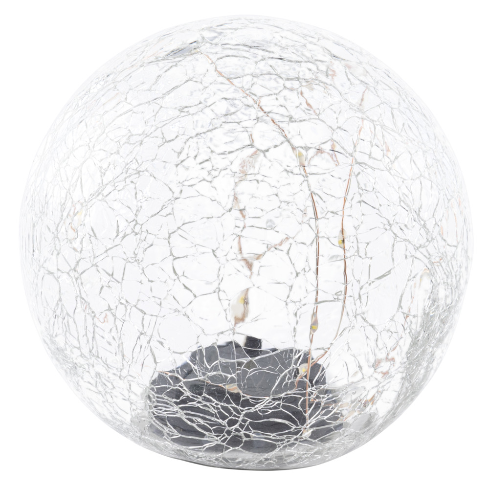 LED-Solarkugelleuchte Ø 25 cm mit Crashglas, 30 LED