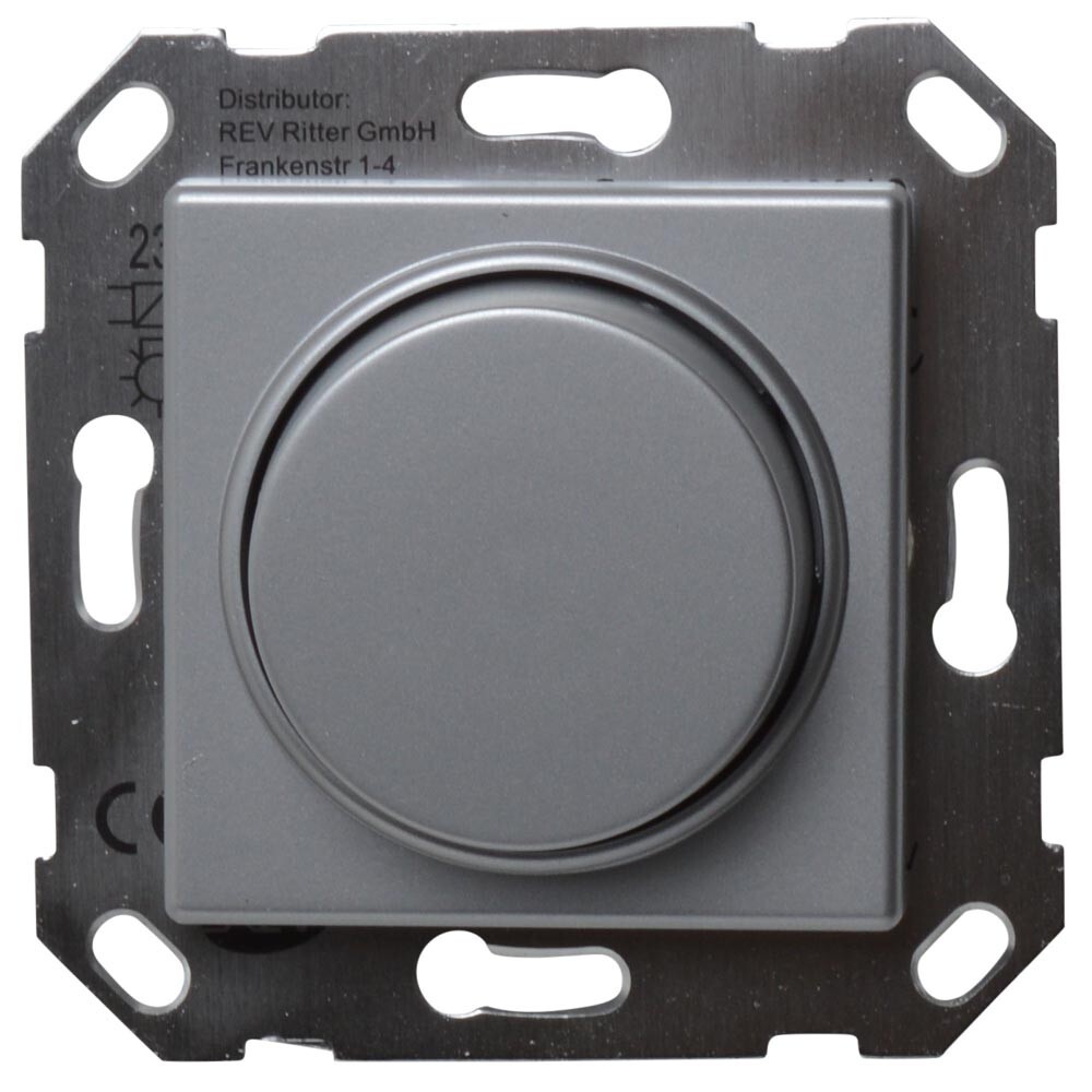 REV Dimmer NV500VA 500W Standard Quadro konventioneller Helligkeitsregler silber image number 0