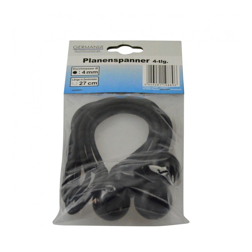 GERMANIA® Planenspanner Set 4-teilig Spanngummi