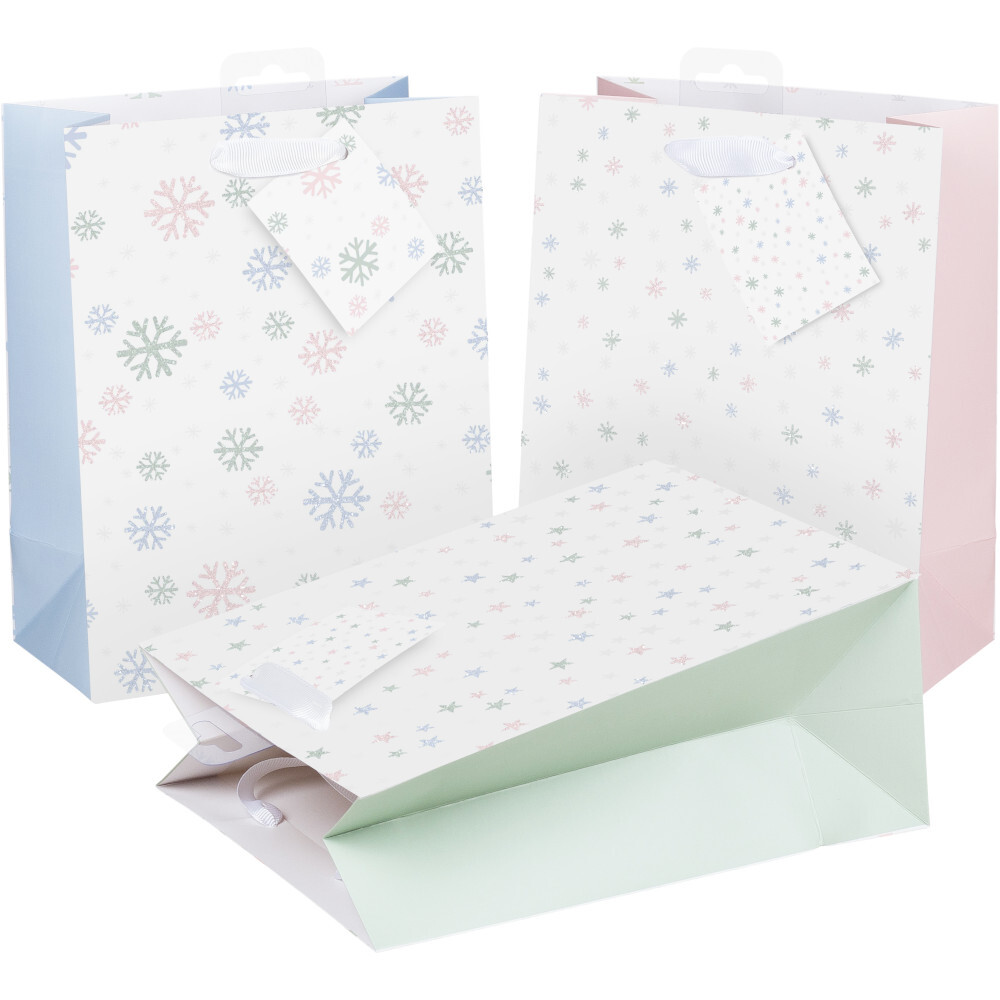 Geschenktasche medium 23 x 18 x 10 cm mit Weihnachtsdekor