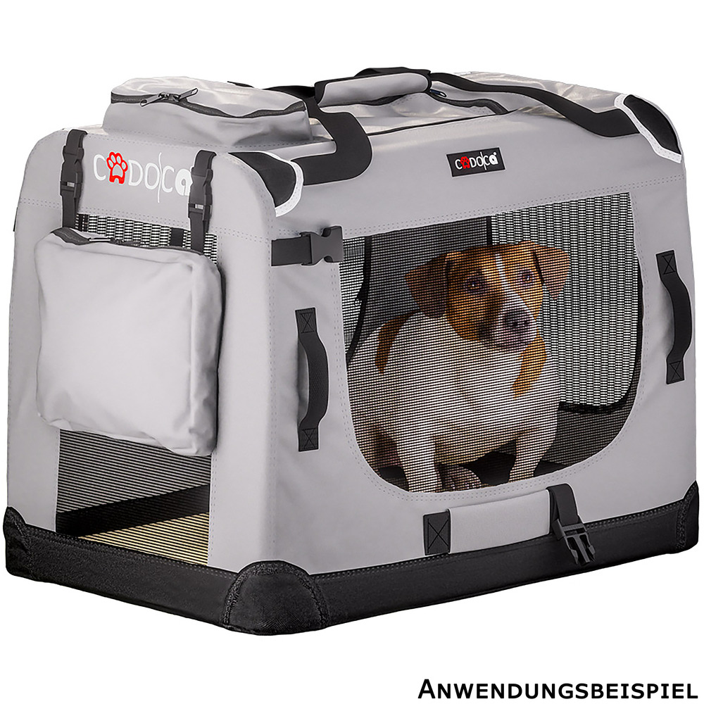 Tiertransportbox L 70 x 52 x 50 cm Grau image number 5