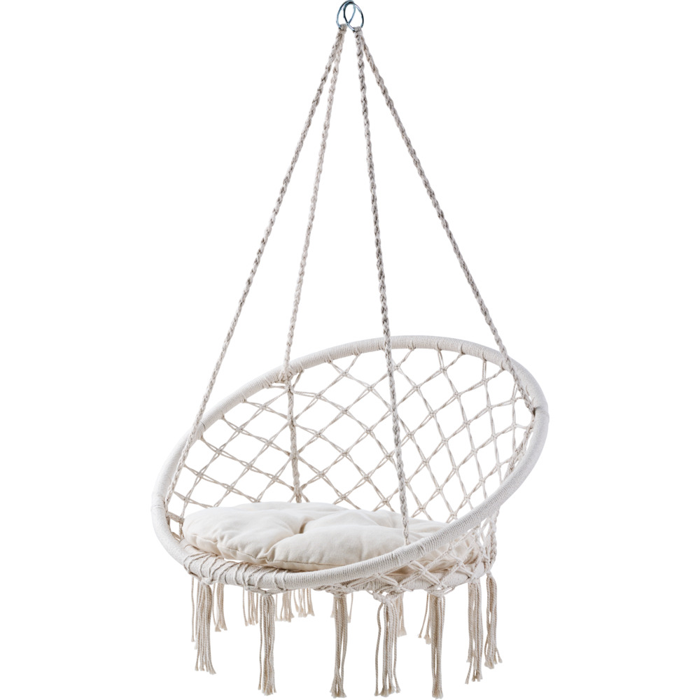 Schaukel-H&auml;ngesessel mit Sitzkissen und Befestigungsmaterial image number 3