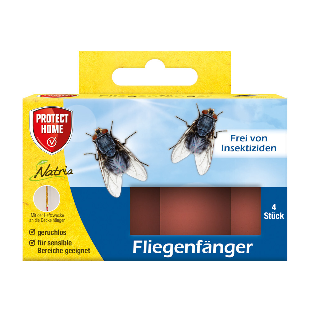 Fliegenfänger 4 Stück zum Aufhängen