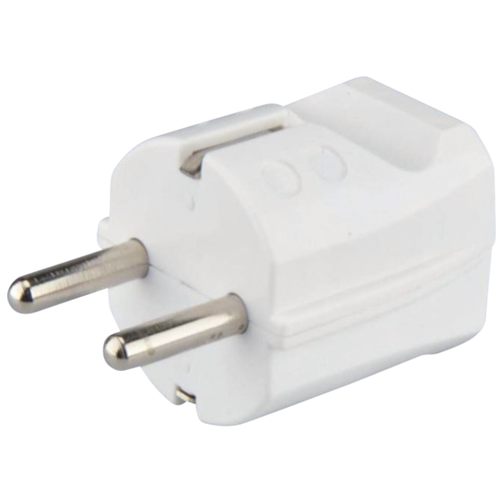 Schutzkontakt Stecker Kunststoff, IP20, weiß image number 0