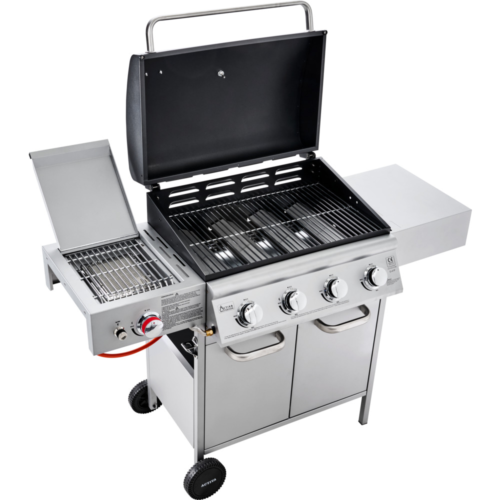 Gasgrill fahrbar Infrarot-Steak Zone silber-schwarz image number 4