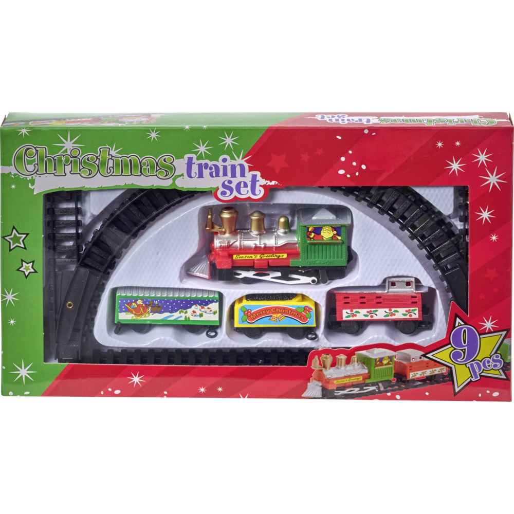Weihnachtseisenbahn 9-teilig batteriebetrieben image number 3