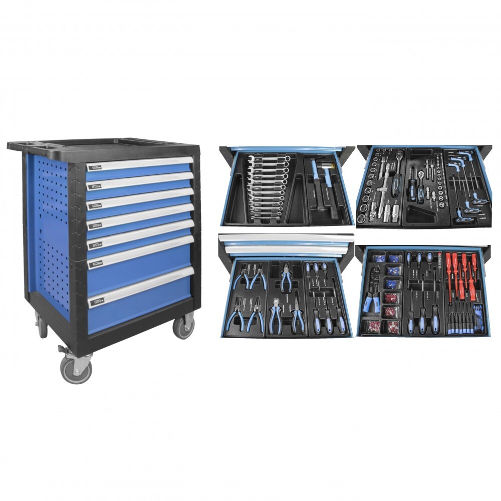 Güde® Premium Werkstattwagen GWSP 07 bestückt