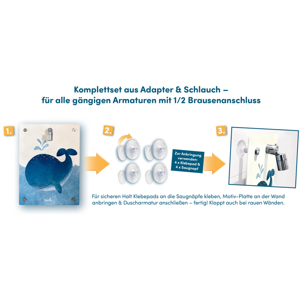 Fredis Kinderdusche Motiv ''Wal'' image number 1