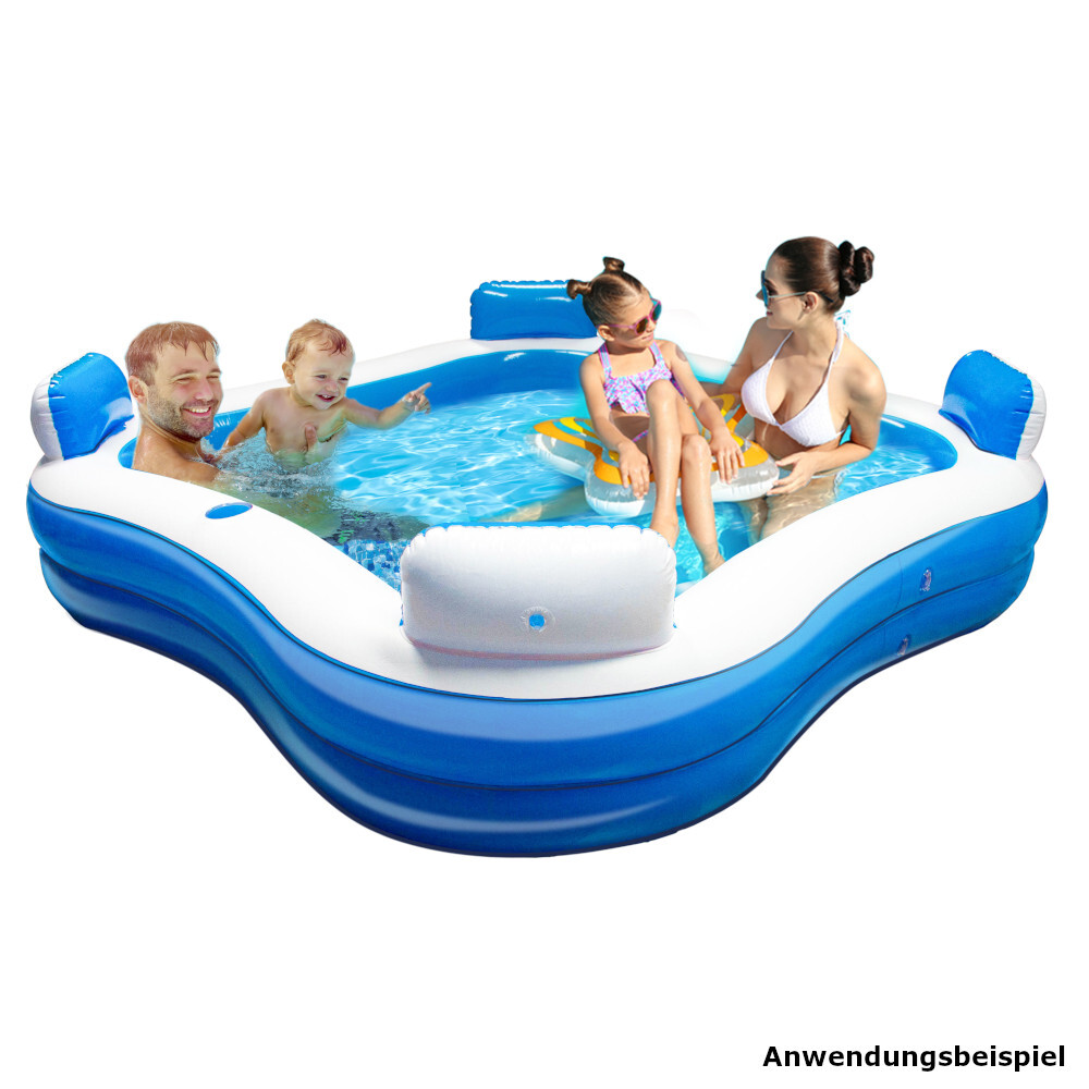 Lounge Pool eckig 183x183x51 cm aus PVC