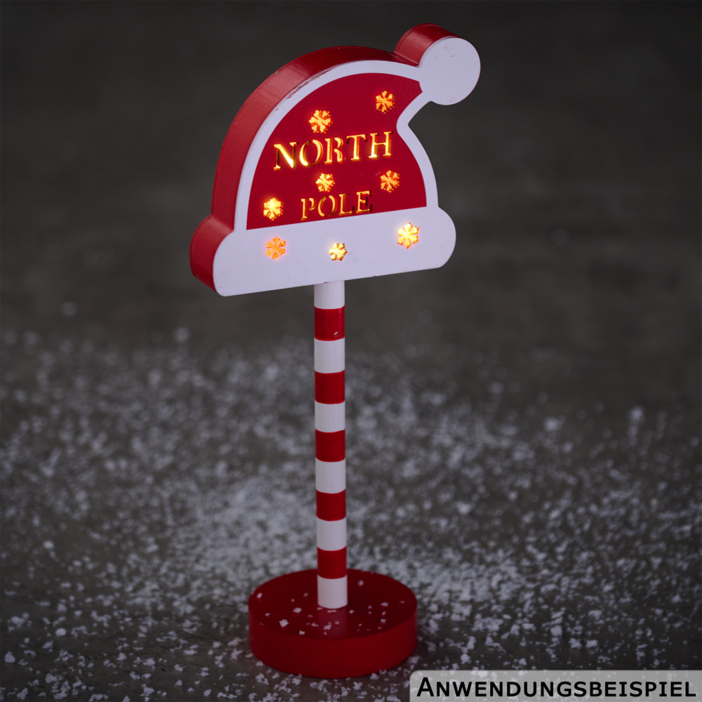 LED-Weihnachtsschild aus Holz 29 cm, 2-fach sortiert image number 2