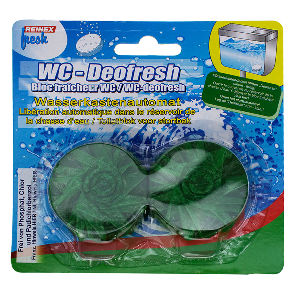 Reinex WC Deofresh für Wasserkasten 2 Stück in Grün