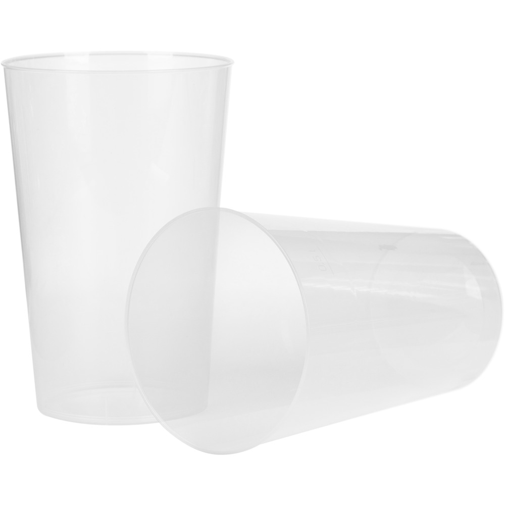 Mehrweg-Trinkbecher 8 Stück klar 0,5 Liter image number 1