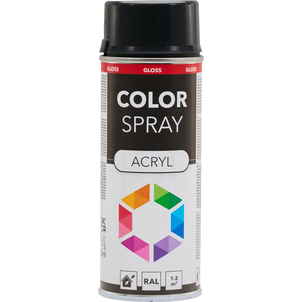 Lackspray 400 ml Acryl RAL7021 schwarzgrau image number 0