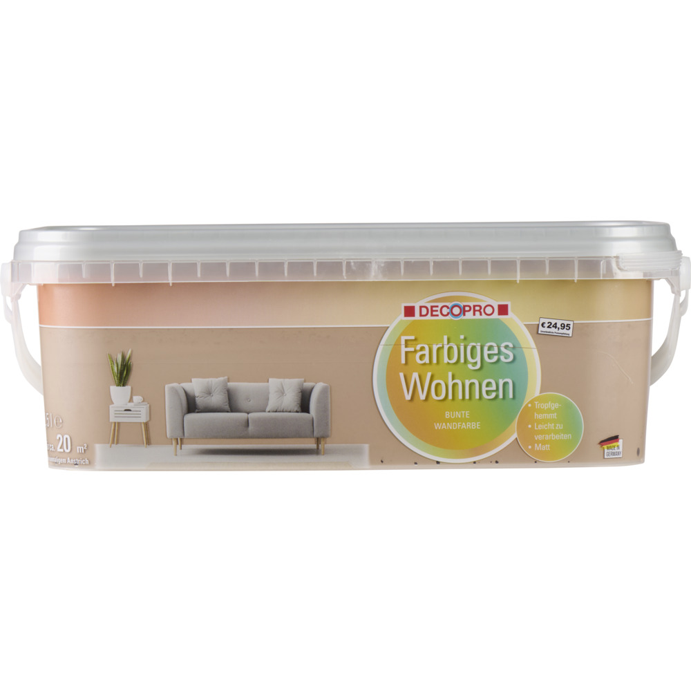 DECOPRO Wandfarbe 2,5 Liter cappuccino matt image number 1