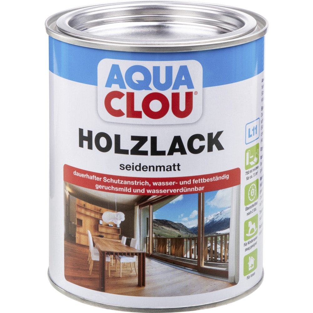 Clou L11 AQUA-Holzlack 750 ml seidenmatt
