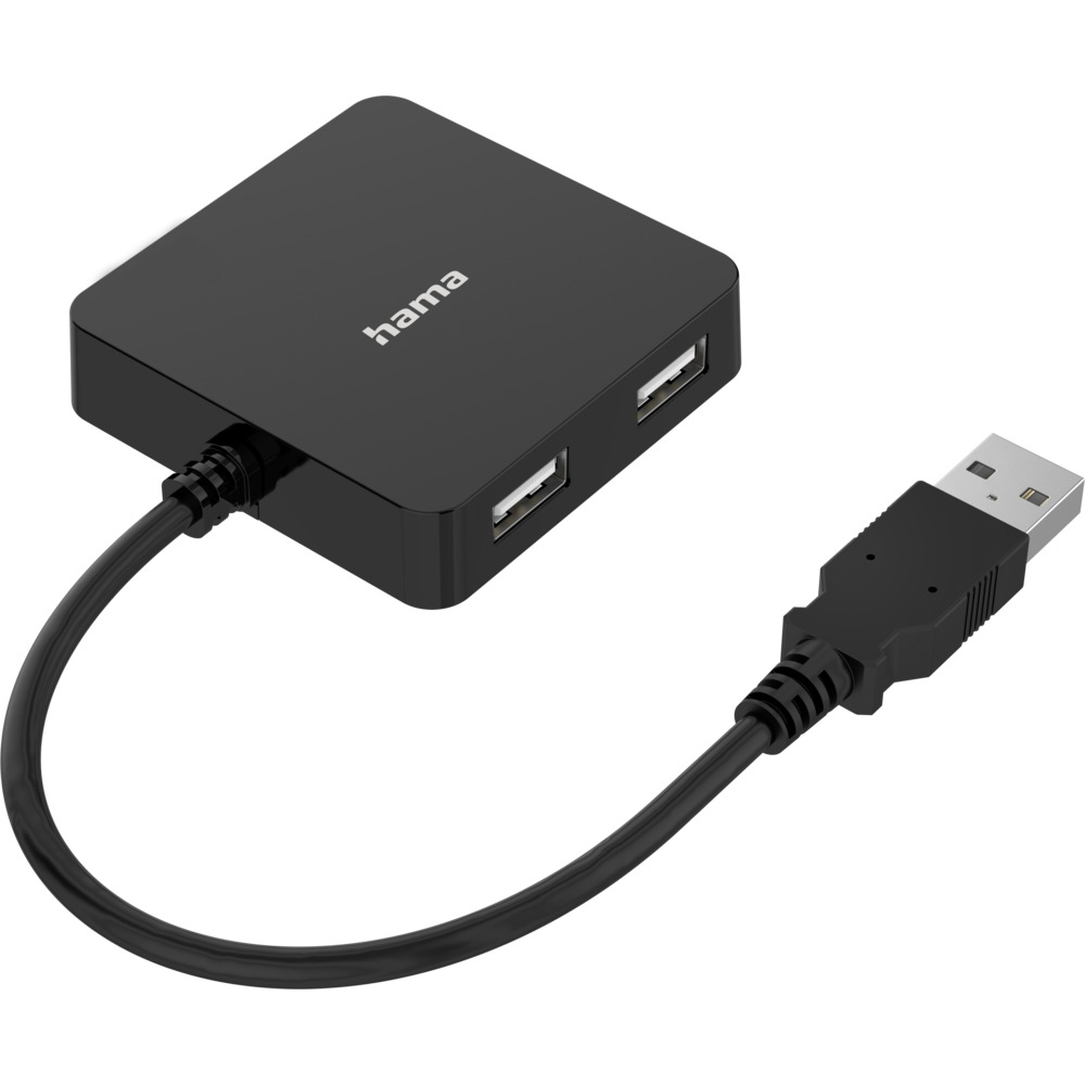 USB-Hub 480 Mbit/s mit 4 USB 2.0-Ports schwarz image number 1