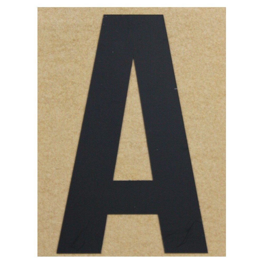 Klebebuchstabe A 100 mm schwarz image number 0