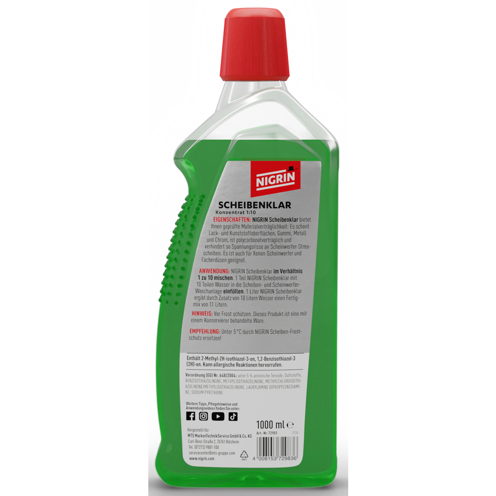 Nigrin Scheibenklar Konzentrat 1:10, 1000 ml, Designer-Duft image number 2