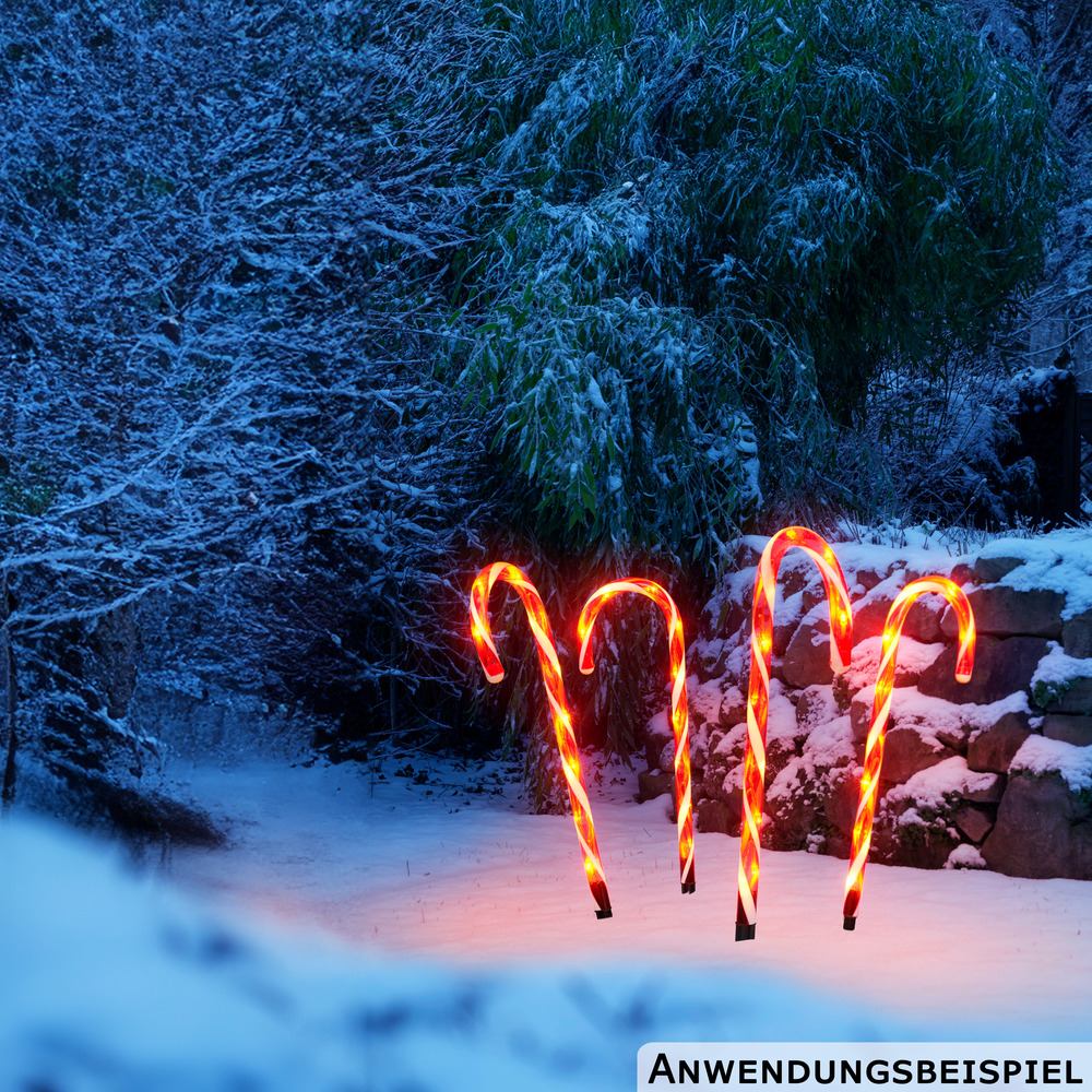 LED-Zuckerstangen-Set 4 Stück batteriebetrieben image number 2