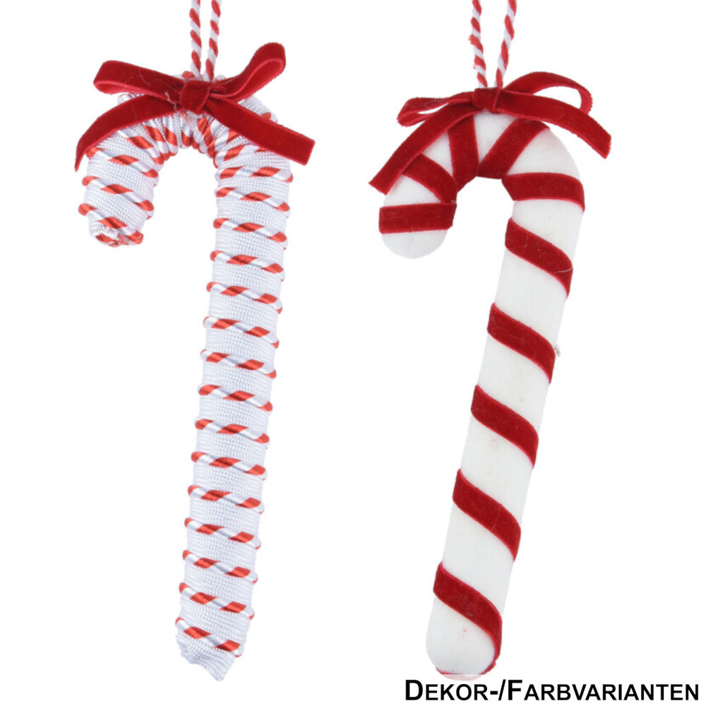 Zuckerstange 15 cm rot-weiß, 2-fach sortiert