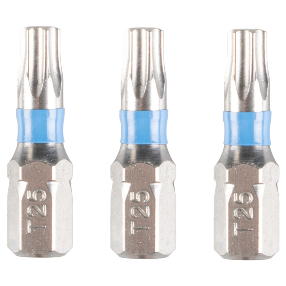 GERMANIA® Edelstahl Bit-Satz T25 TX Sechsrund 3 Stück