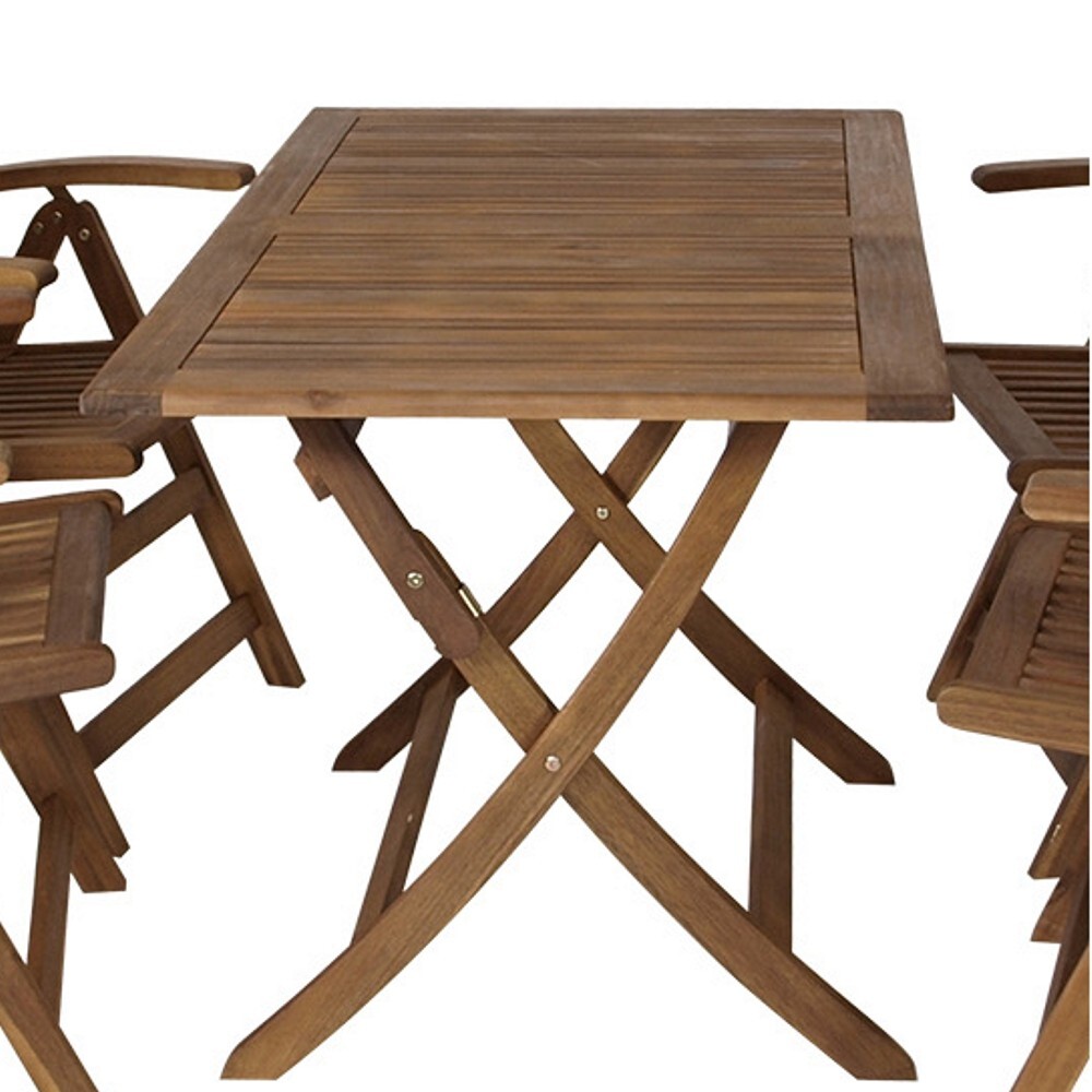 Gartenmöbel-Set Maracana 5-teilig, Akazienholz geölt image number 2