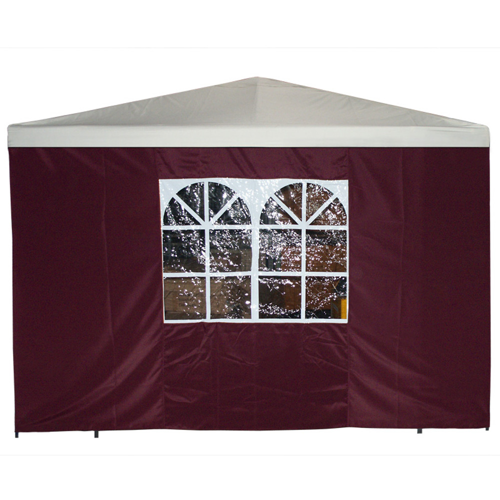 Seitenteil mit Fenster für Pavillon 3 x 3 m, Bordeaux