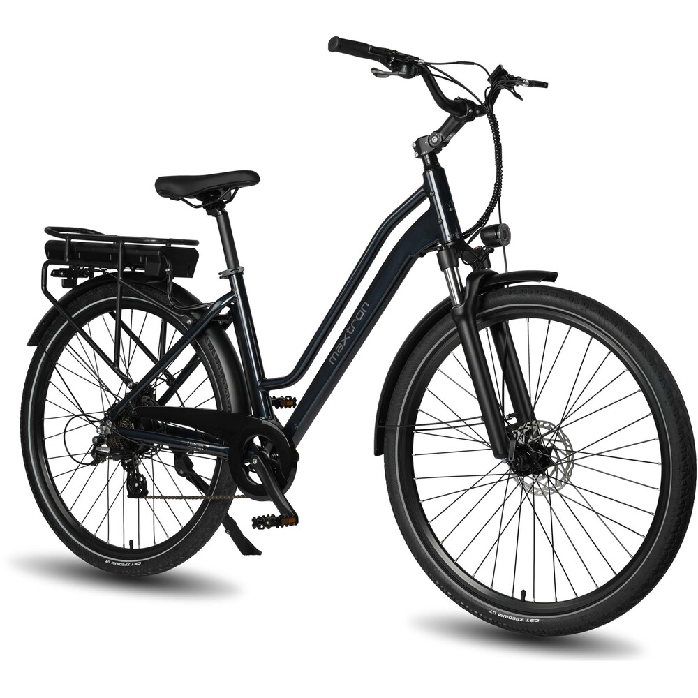 City E-Bike Maxtron "Urban 7" 28" dunkelblau