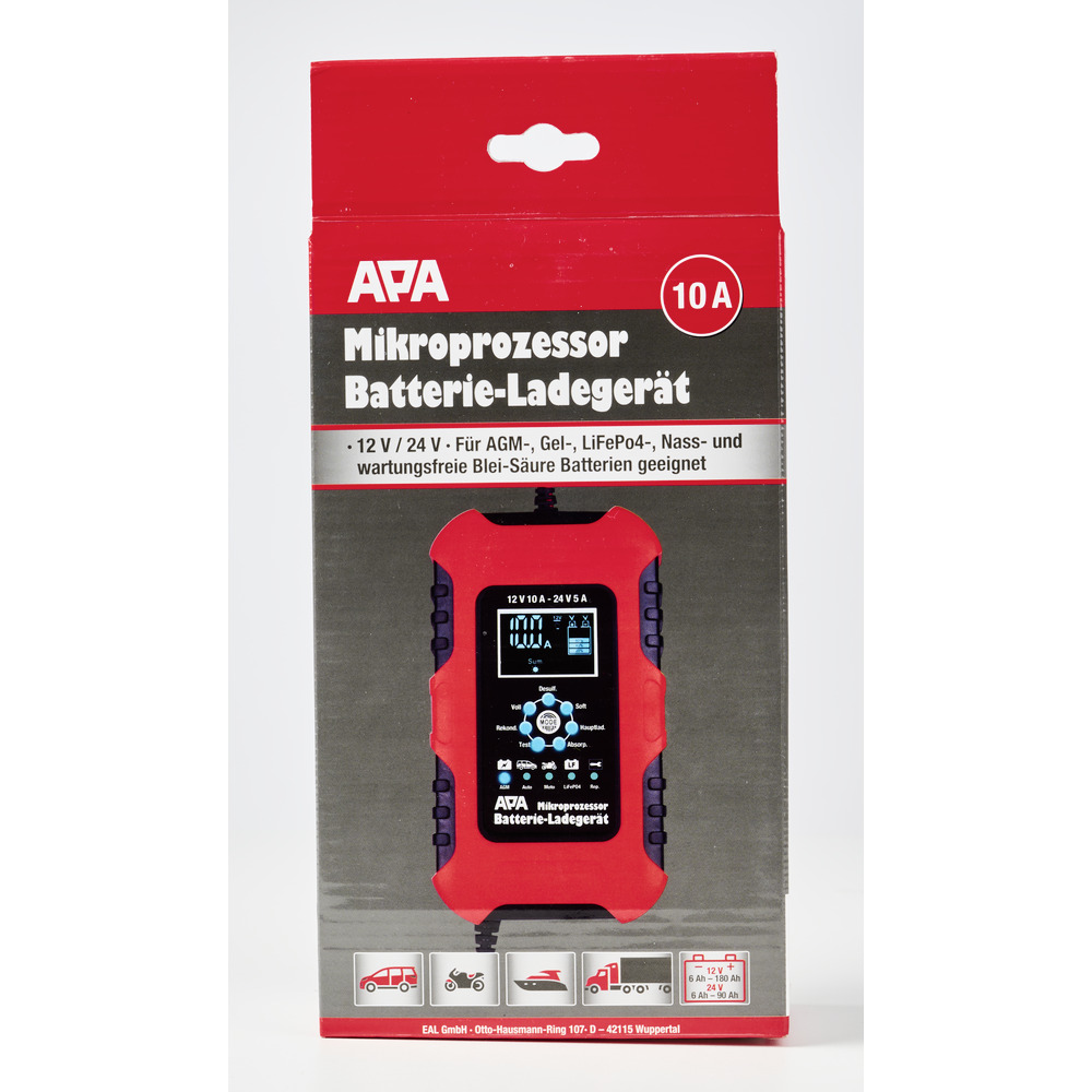APA Batterieladegerät 7-stufig 12/24V 10A image number 2