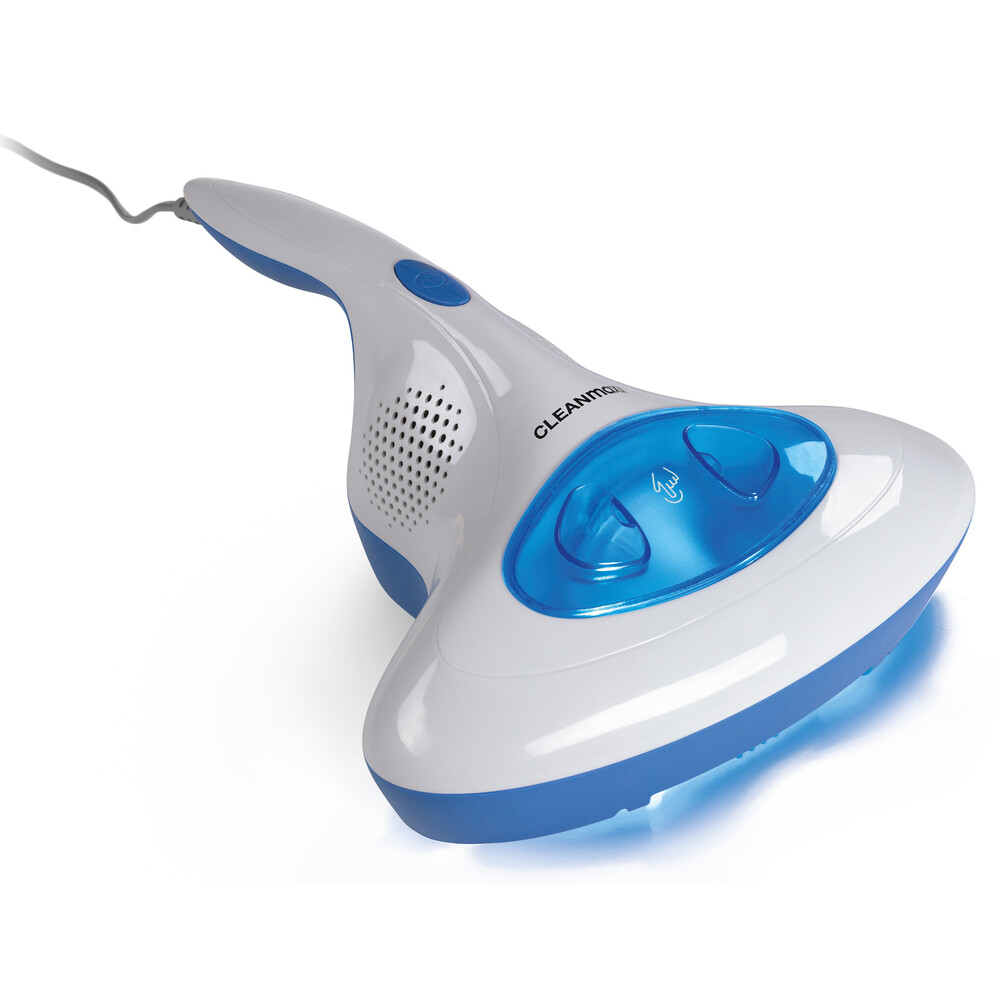 CLEANmaxx Milben-Handstaubsauger mit UV-C Licht, blau wei&szlig;