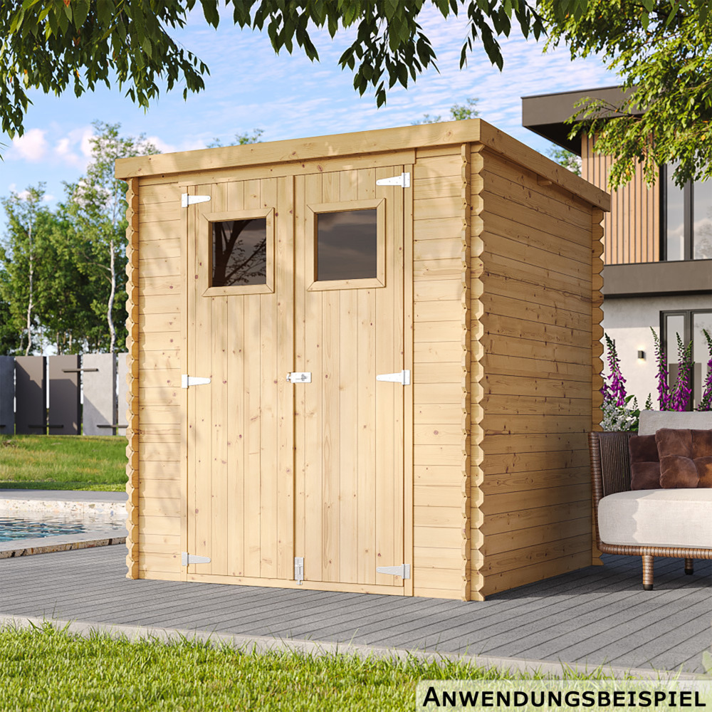 Timbela Geräteschuppen aus Holz mit Boden image number 3
