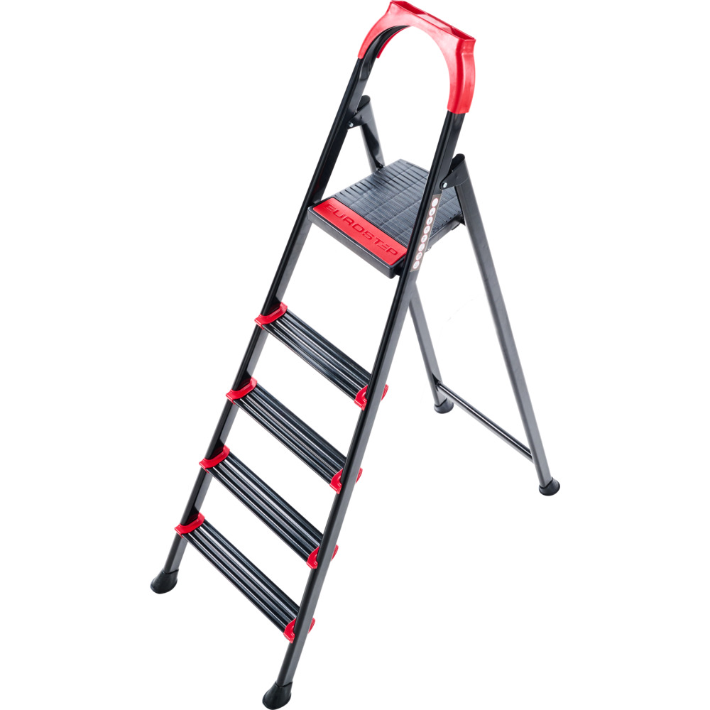 Haushaltsleiter Stahl, 5 Stufen, belastbar bis 150 kg image number 1