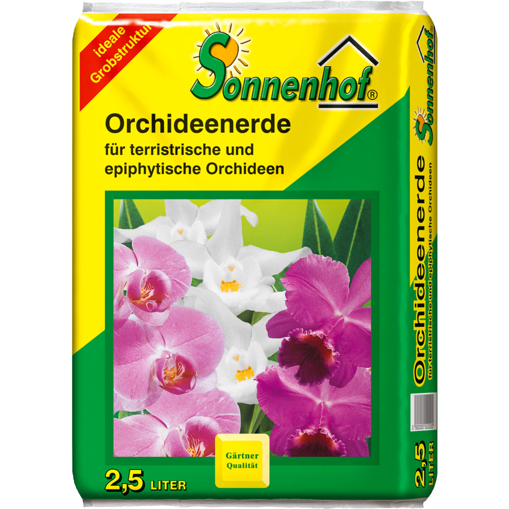 Orchideenerde 2,5 Liter ideale Grobstruktur image number 0
