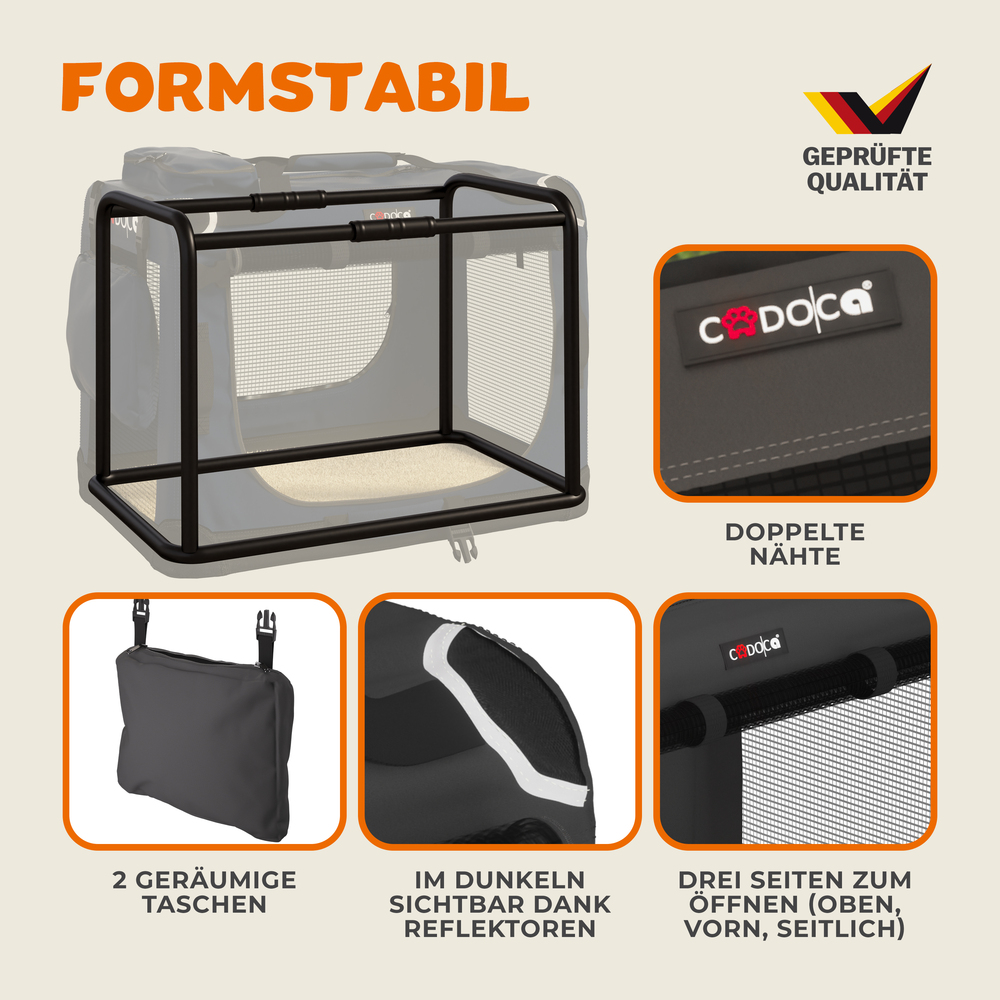 Tiertransportbox M 60 x 42 x 44 cm Anthrazit image number 1