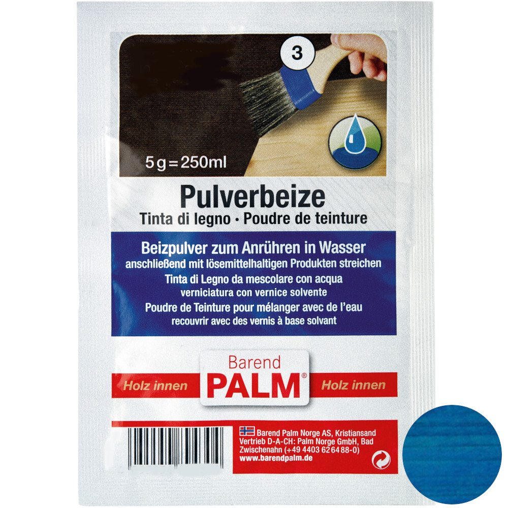 Barend Palm Pulverbeize 5 g Blau image number 0