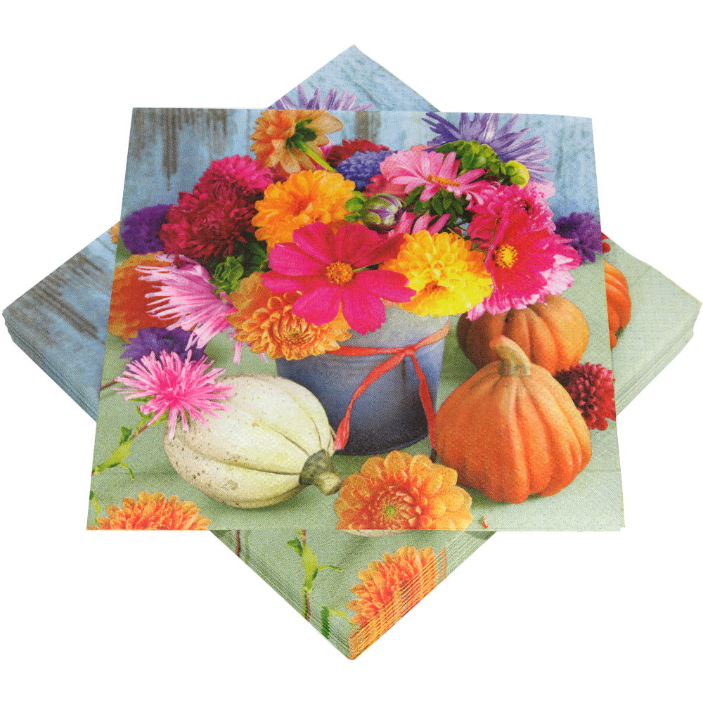 Servietten mit Motiv Herbststrauß, 20 Stück image number 0