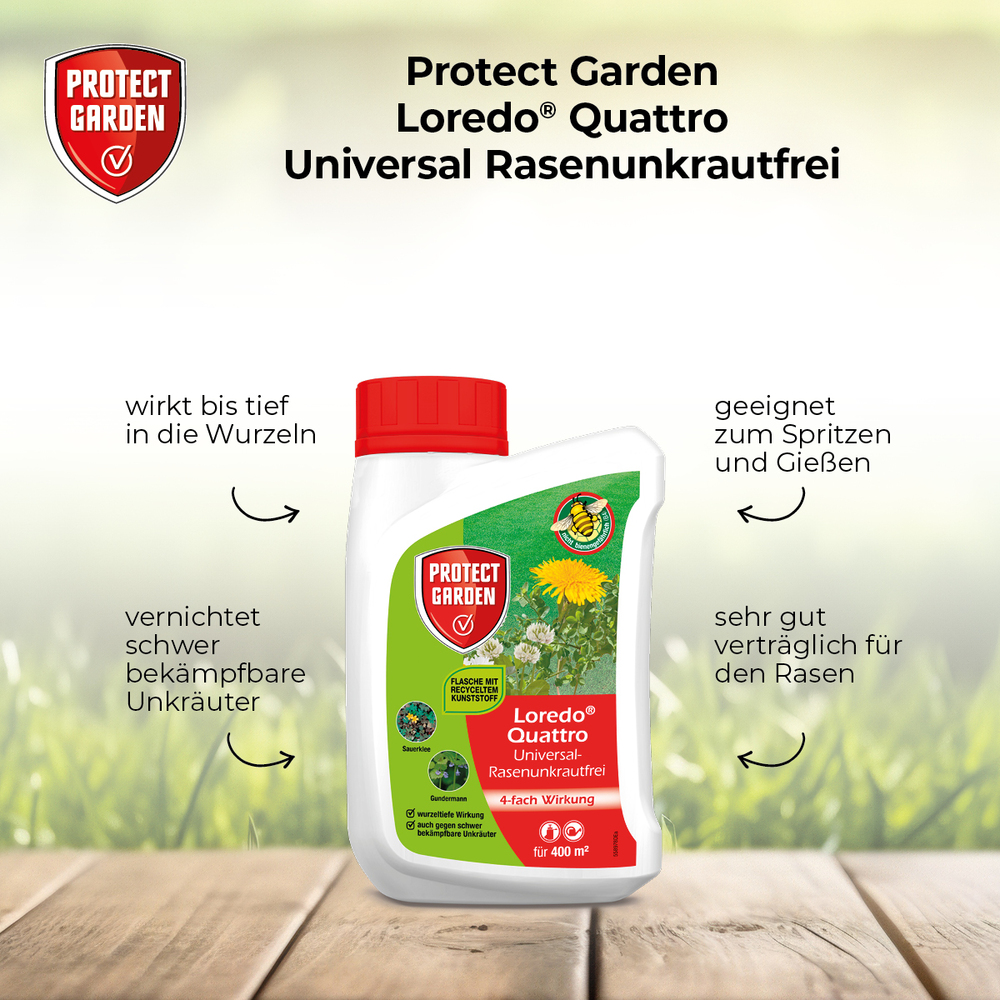  Protect Garden® Loredo® Quattro Universal-Rasenunkrautfrei 400 ml image number 2