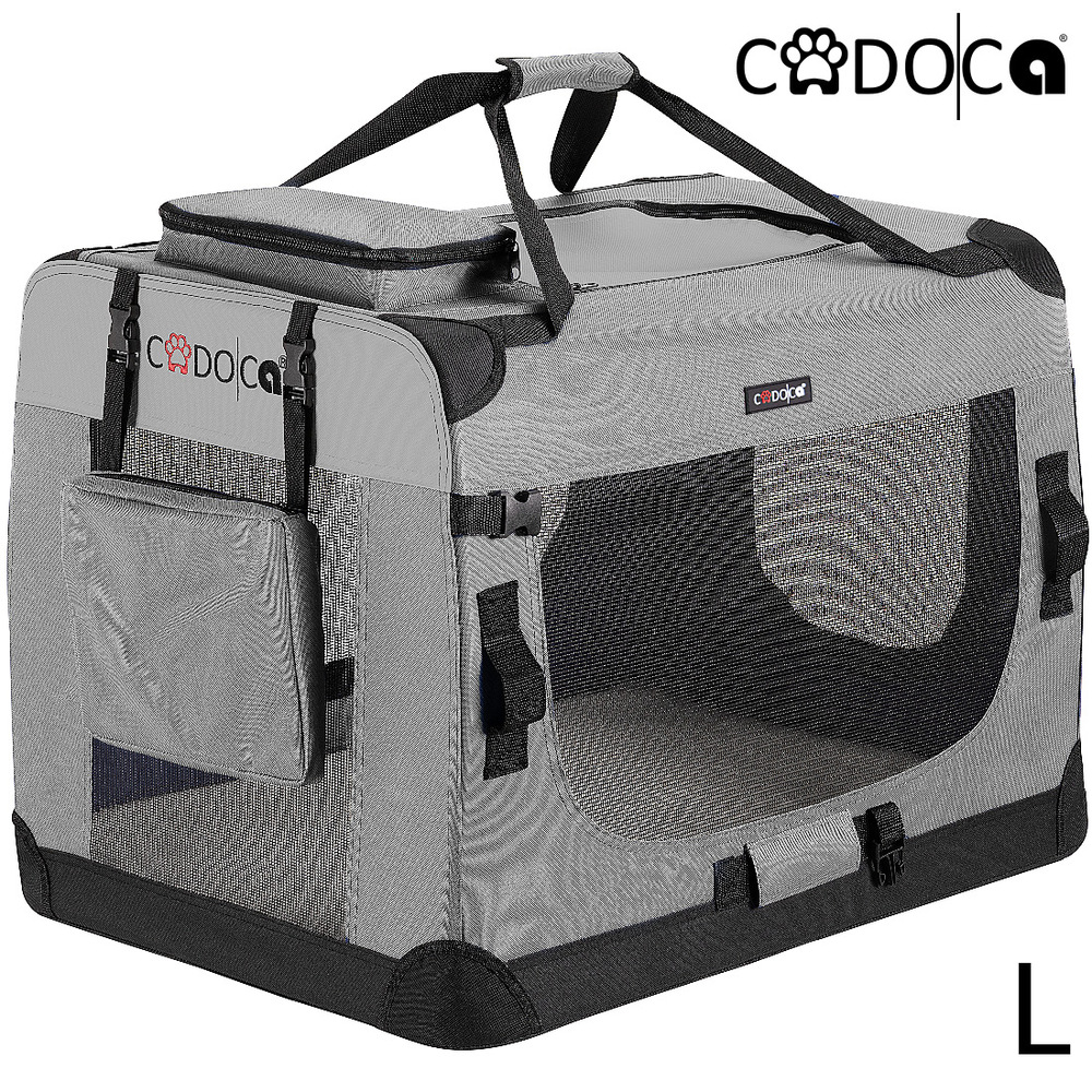 Tiertransportbox L 70 x 52 x 50 cm Grau image number 1