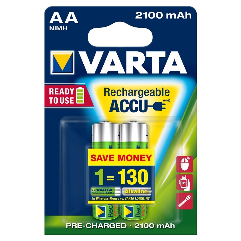 Varta NIMH-AA Mignon Ready2use 2100mAh 2er Blister image number 0