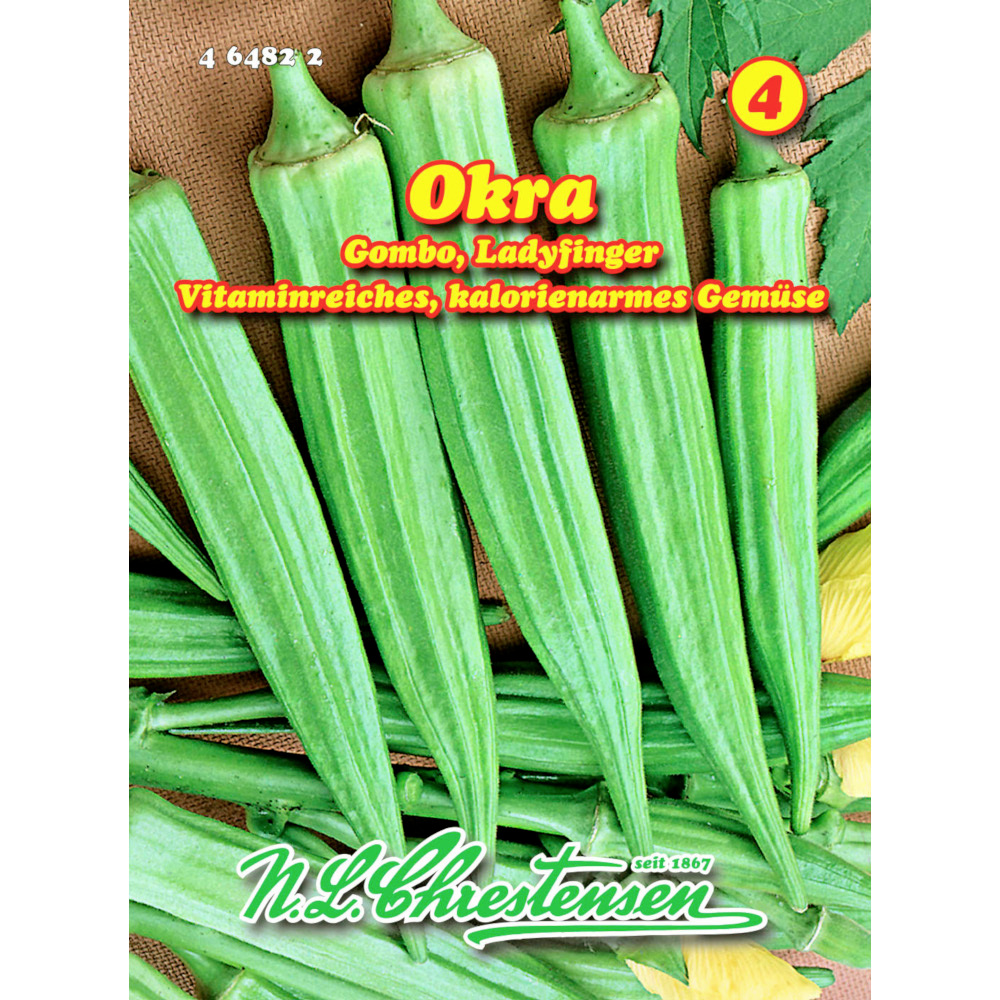 Saatgut Okra Gombo Ladyfinger ca. 10 Pflanzen image number 0