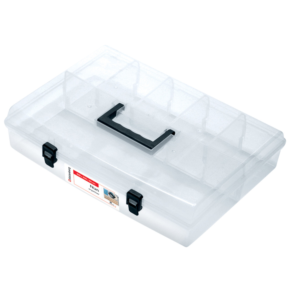 Sortimentskasten 85x298x400 mm 6Fächer Kunststoff Kleinteilemagazin Kleinteilebox