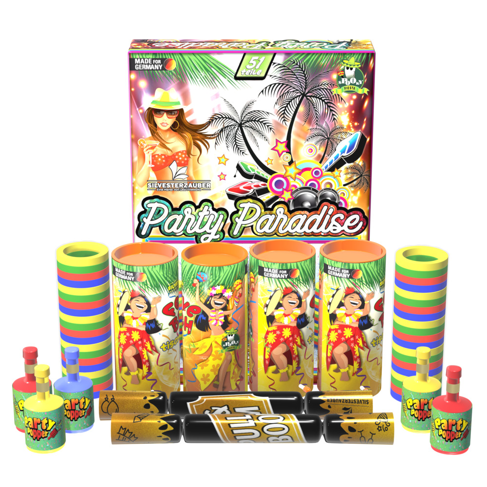 Party Paradise Partyfeuerwerk 51-teilig