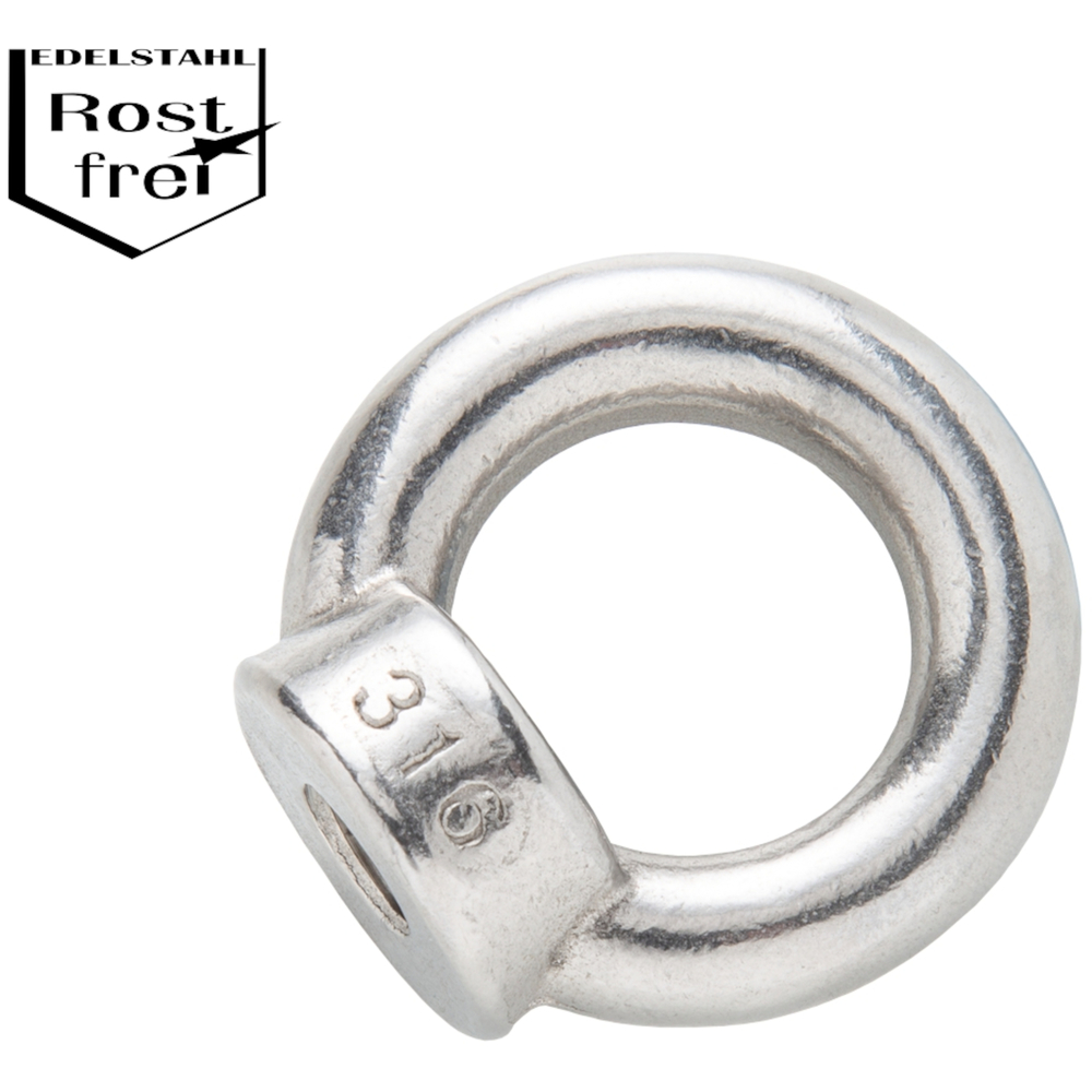 Ringmutter M8, Edelstahl image number 0