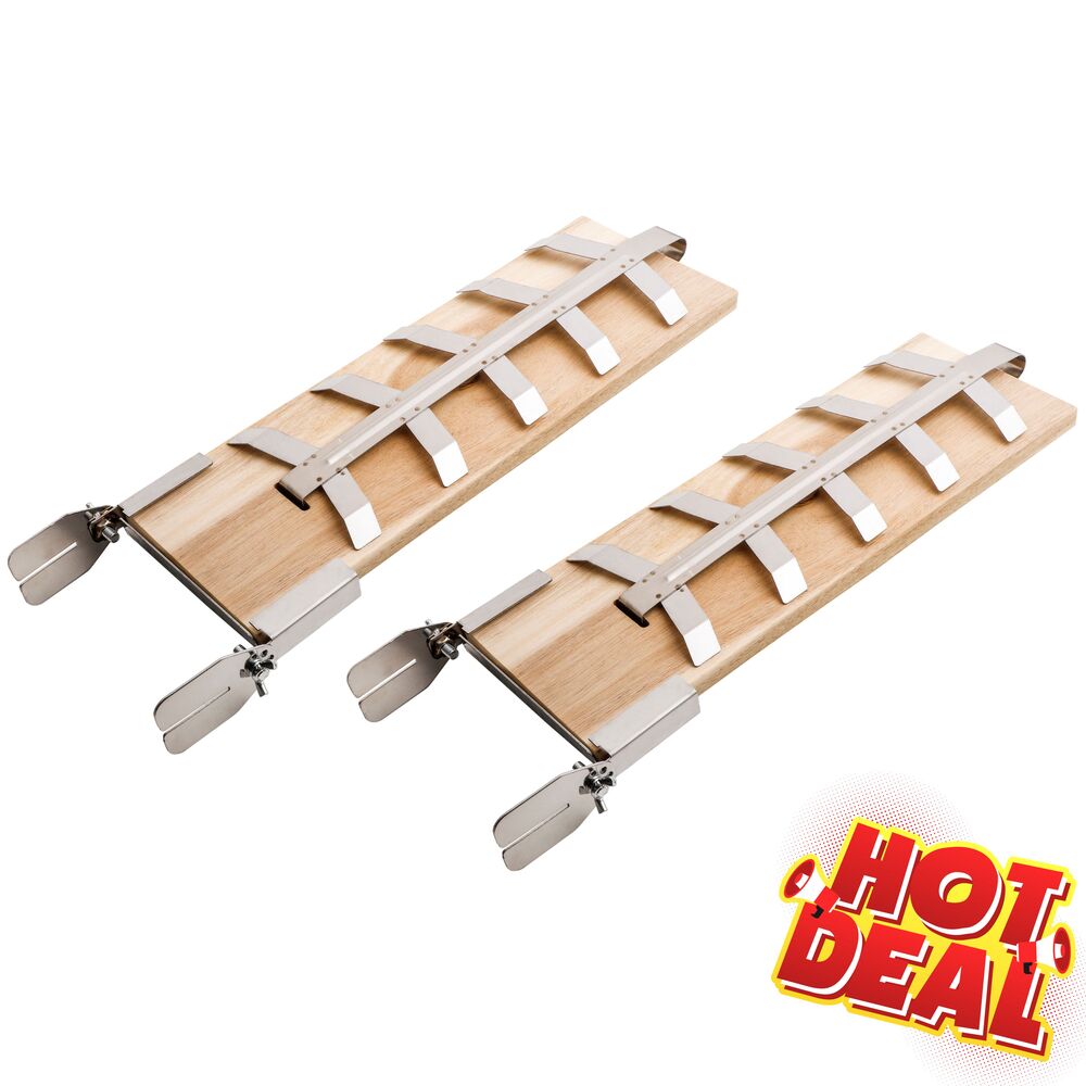 Flammlachsbretter aus Holz 2er-Set