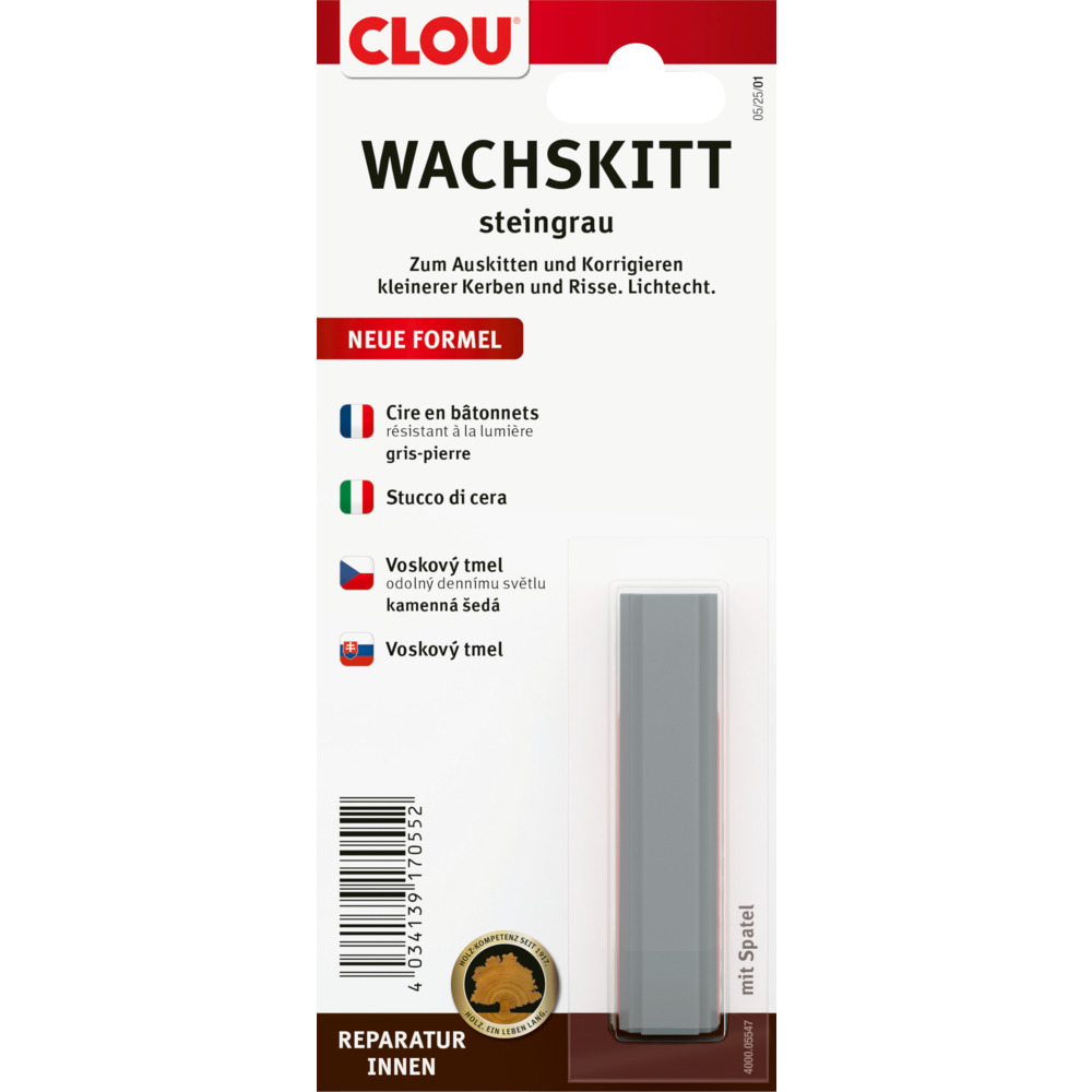 Clou Wachskitt Nr. 5547 Steingrau, 1 St&uuml;ck image number 0