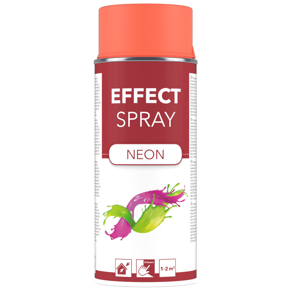 Leuchtfarbe Effect Spray Neon matt rot 400 ml