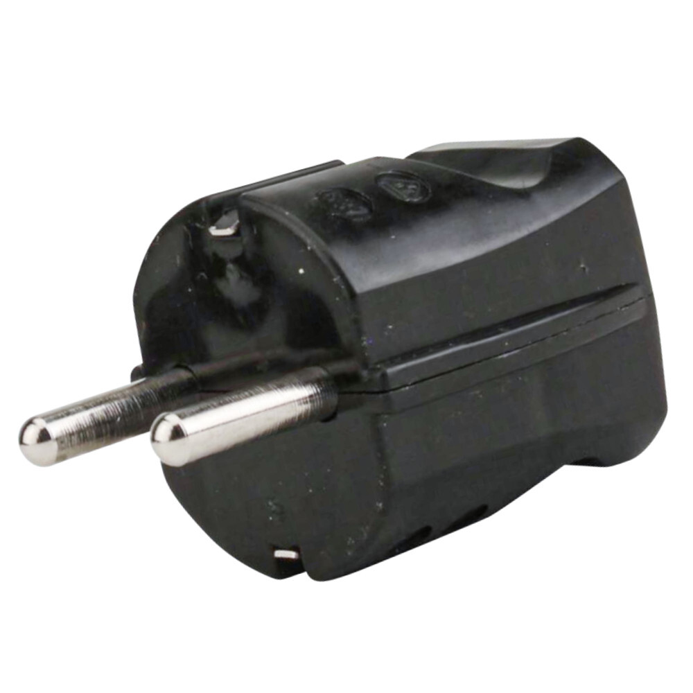 Schutzkontakt Stecker Kunststoff, IP20, schwarz image number 0
