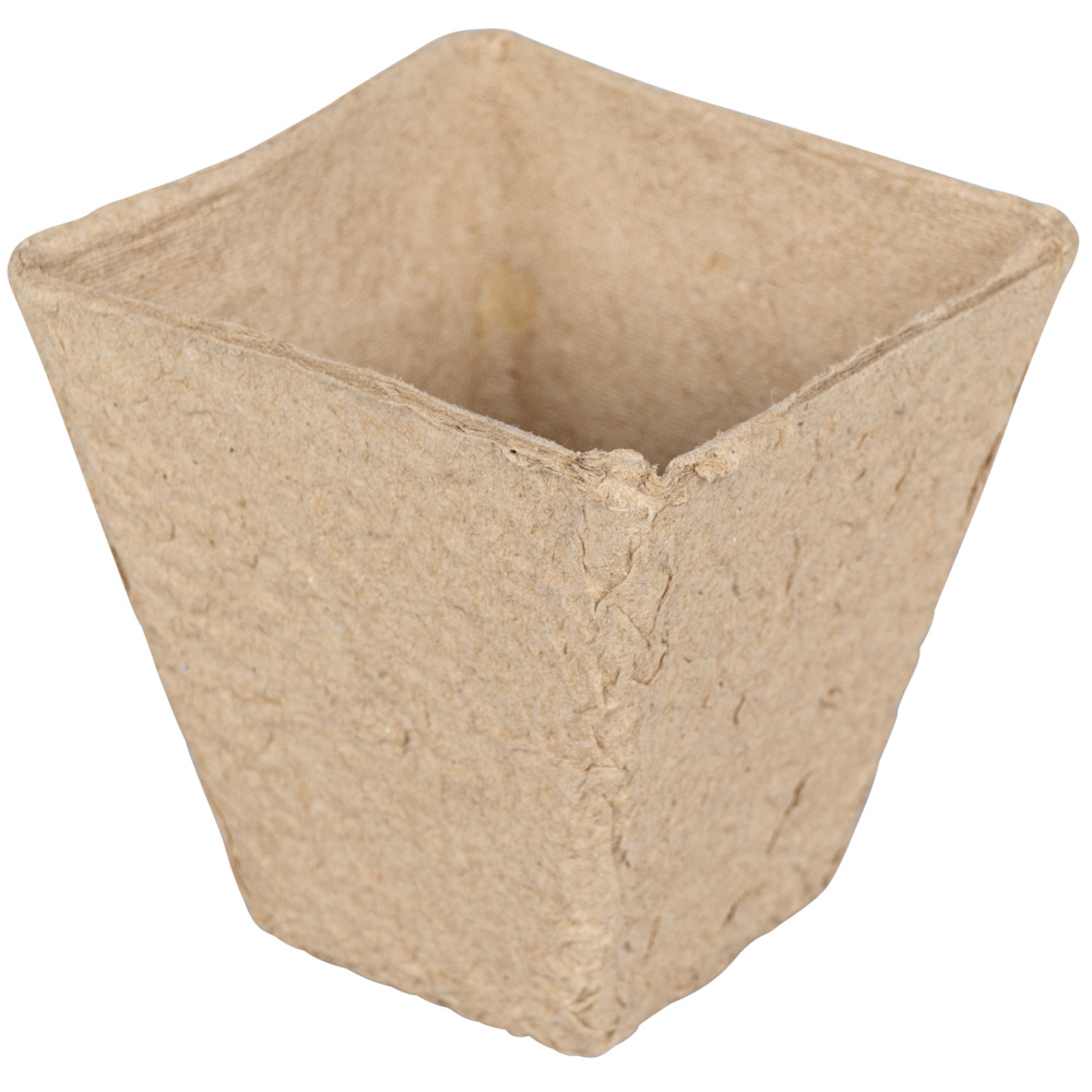 Anzuchttöpfe 8 x 8 cm quadratisch, 24 Stück, Papier image number 0